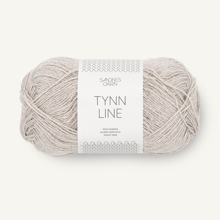 Tynd Line garn fra Sandnes Garn Perlegrå