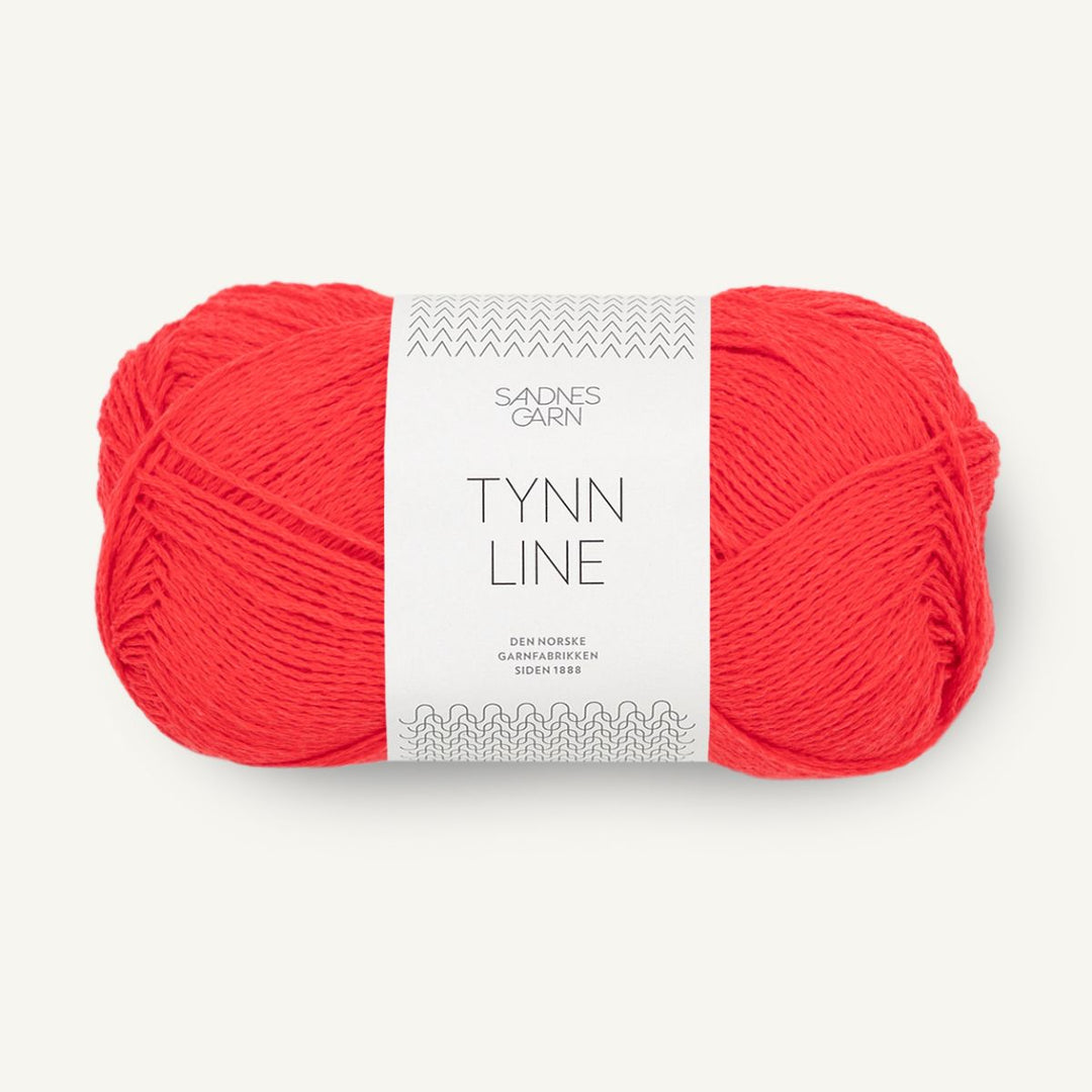 Tynd Line garn fra Sandnes Garn Flame scarlet