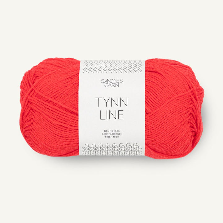 Tynd Line garn fra Sandnes Garn Flame scarlet