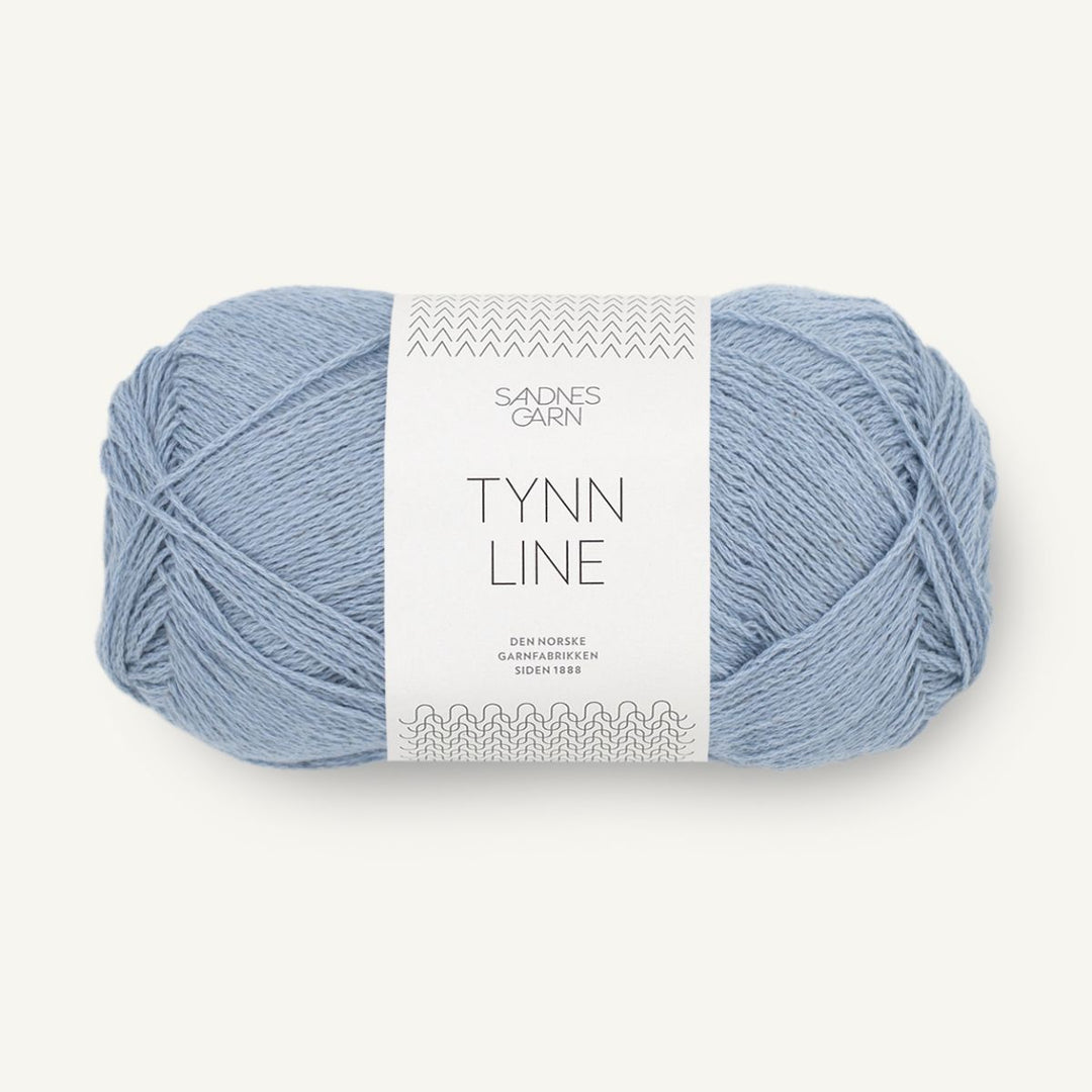 Tynd Line garn fra Sandnes Garn Blå hortensia
