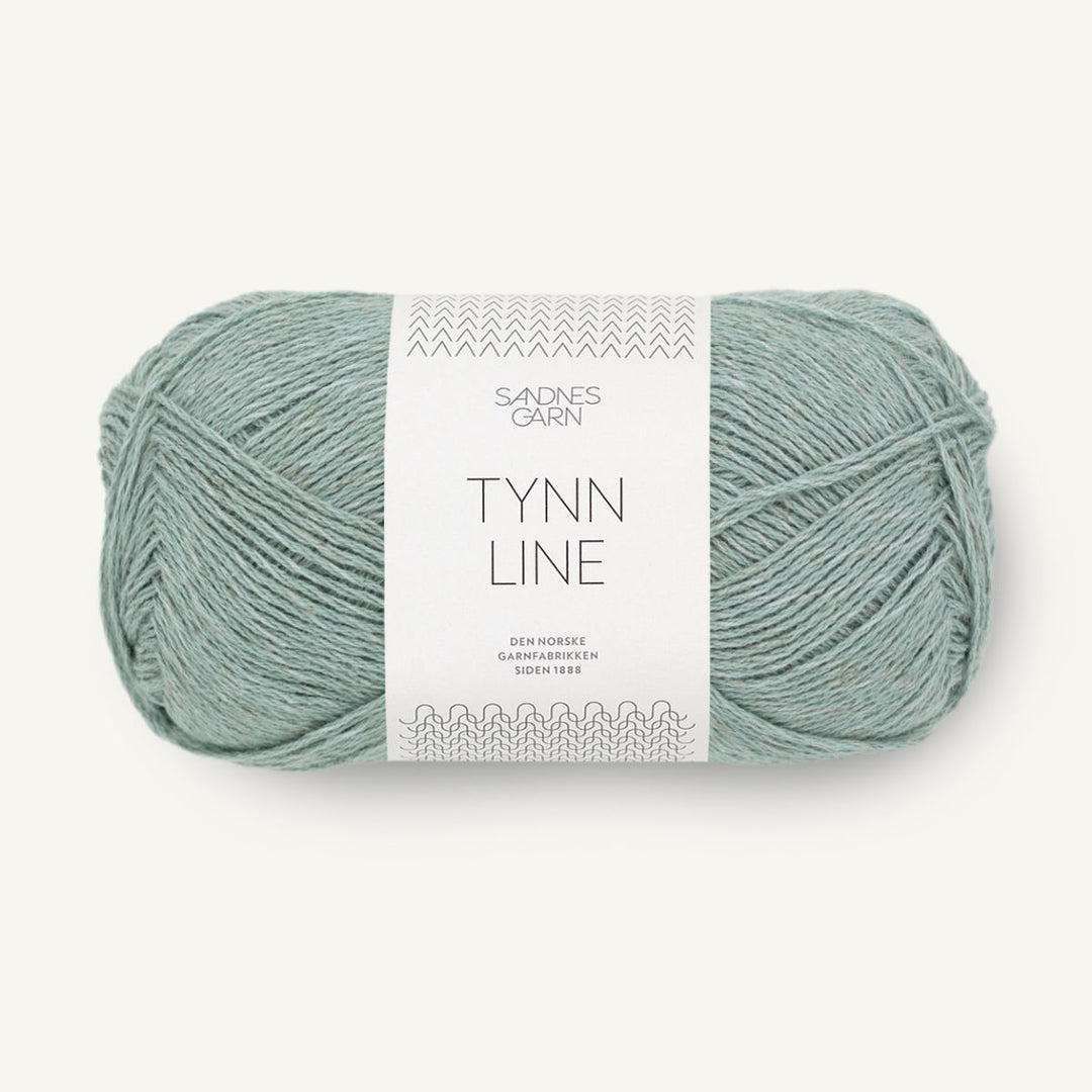 Tynd Line garn fra Sandnes Garn Støvet aqua