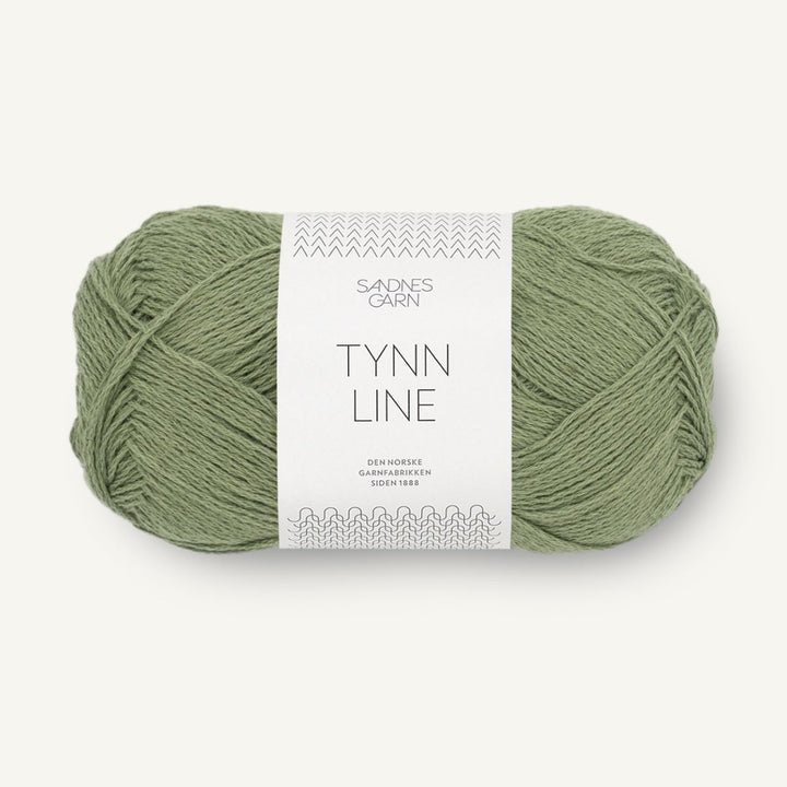 Tynd Line garn fra Sandnes Garn Olivengrøn