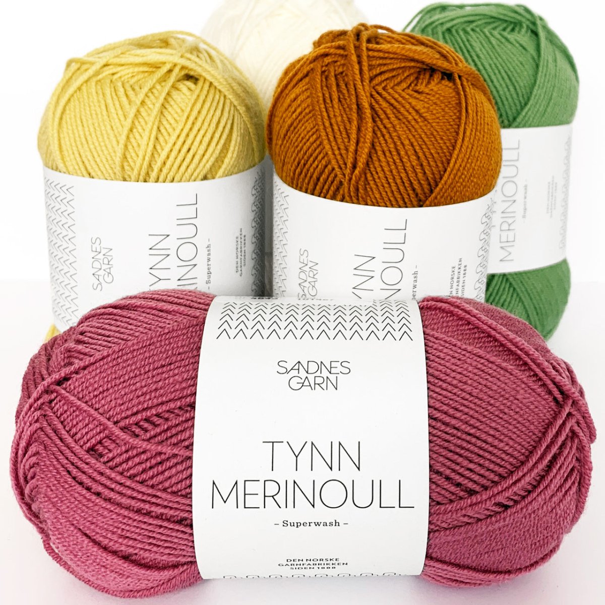 Tynd Merinould garn fra Sandnes Garn