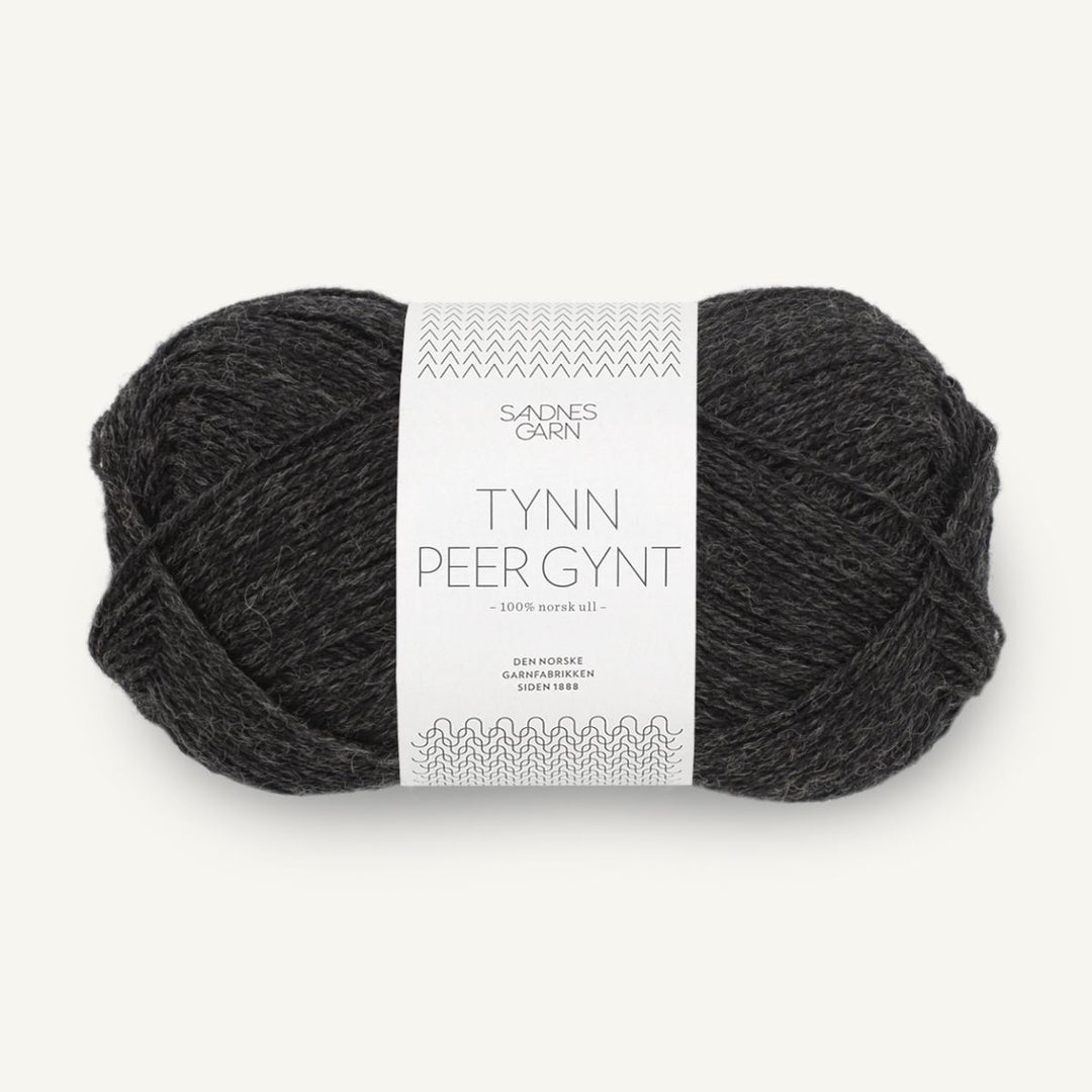 Tynd Peer Gynt garn fra Sandnes Garn Koksmeleret