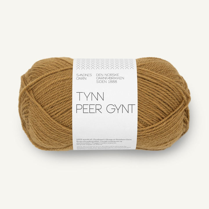 Tynd Peer Gynt garn fra Sandnes Garn Vintage gold