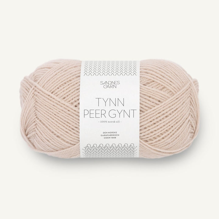 Tynd Peer Gynt garn fra Sandnes Garn Marsipan