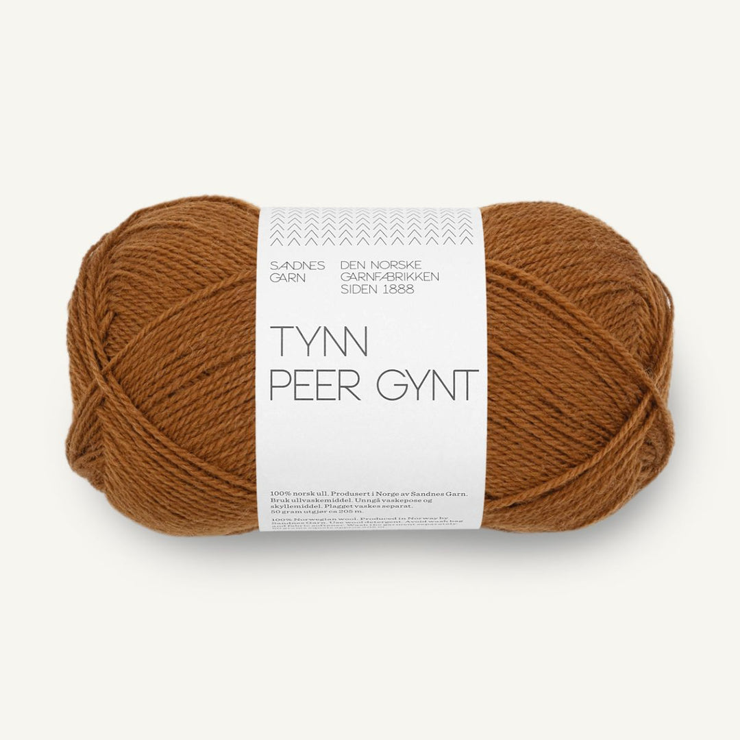 Tynd Peer Gynt garn fra Sandnes Garn Monk´s robe