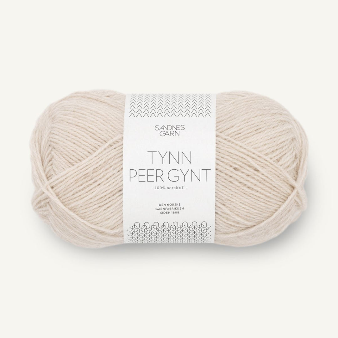 Tynd Peer Gynt garn fra Sandnes Garn Natur meleret