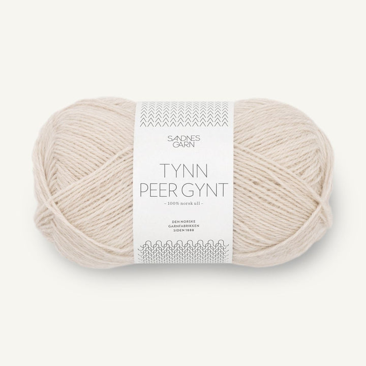 Tynd Peer Gynt garn fra Sandnes Garn Natur meleret