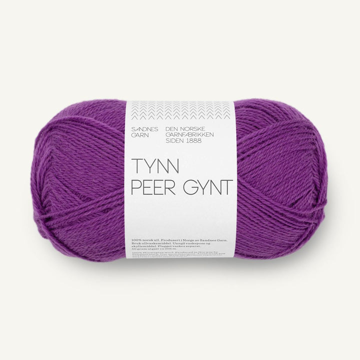 Tynd Peer Gynt garn fra Sandnes Garn Plum
