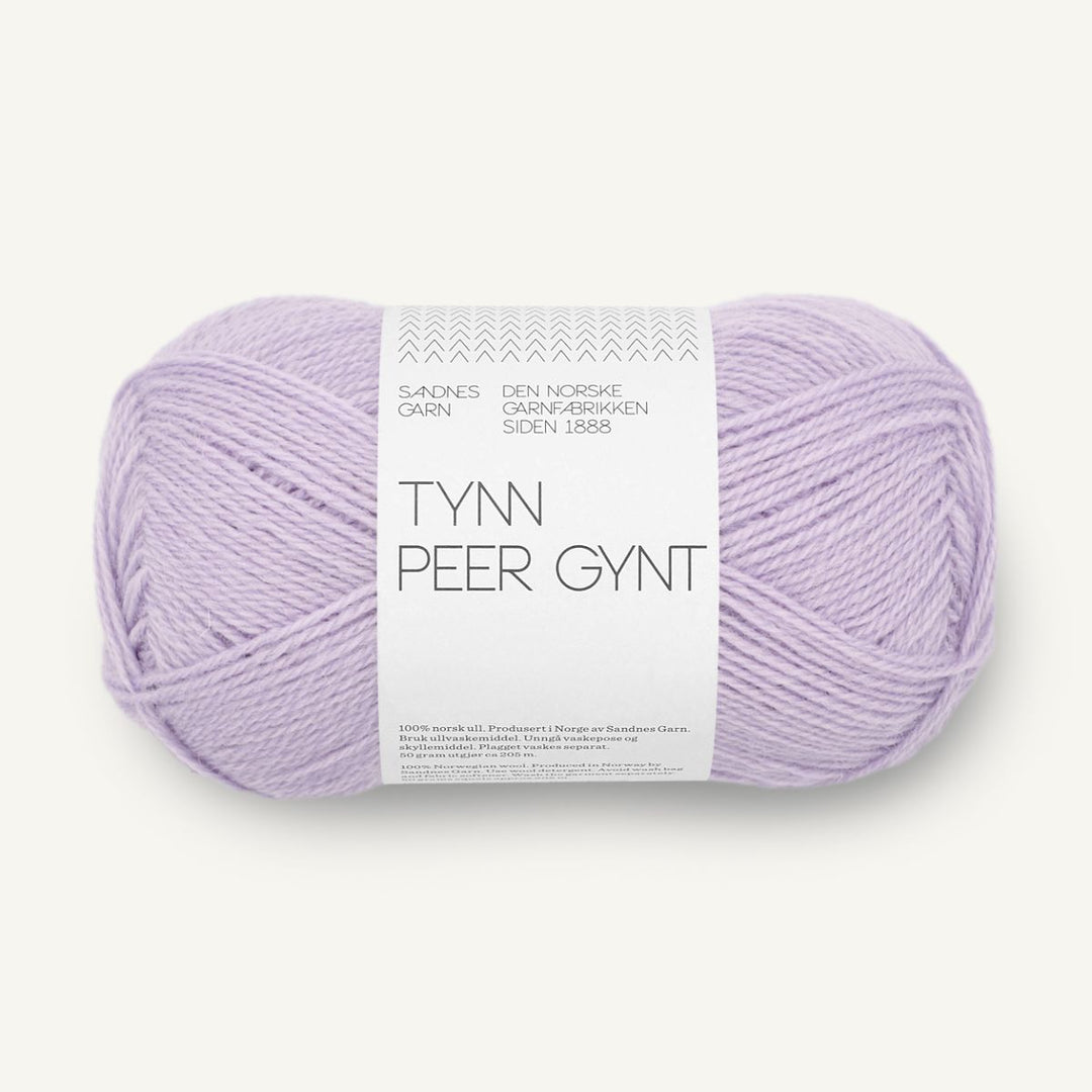 Tynd Peer Gynt garn fra Sandnes Garn Lavendel