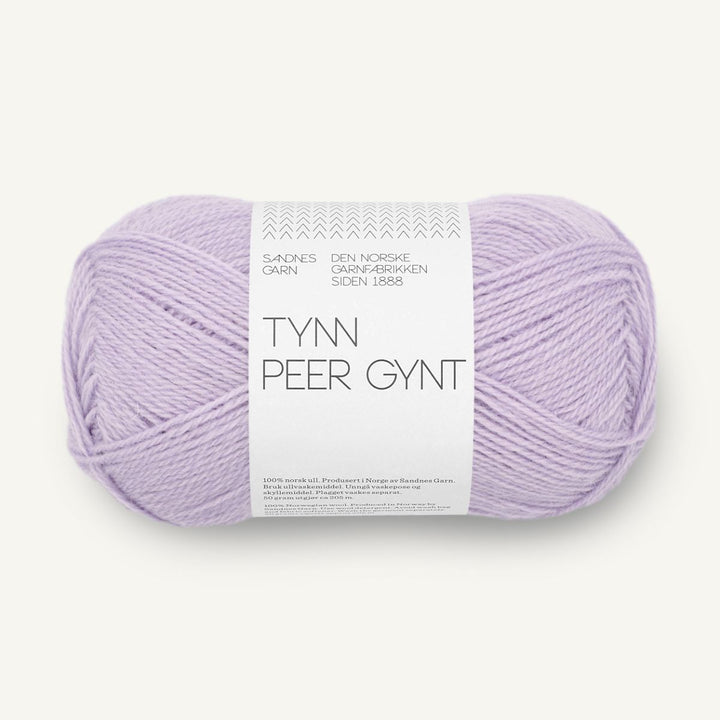 Tynd Peer Gynt garn fra Sandnes Garn Lavendel