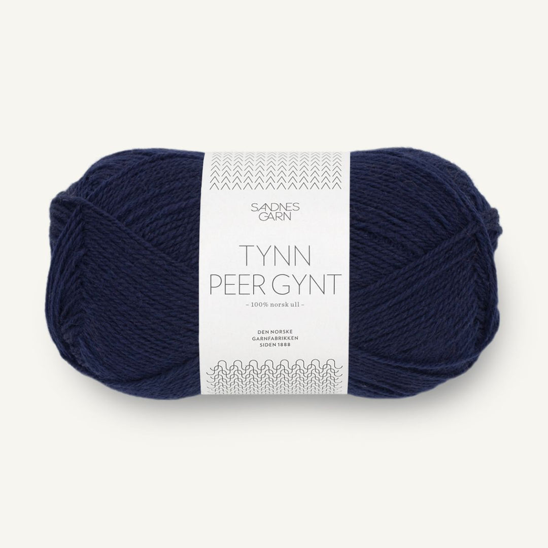 Tynd Peer Gynt garn fra Sandnes Garn Marine