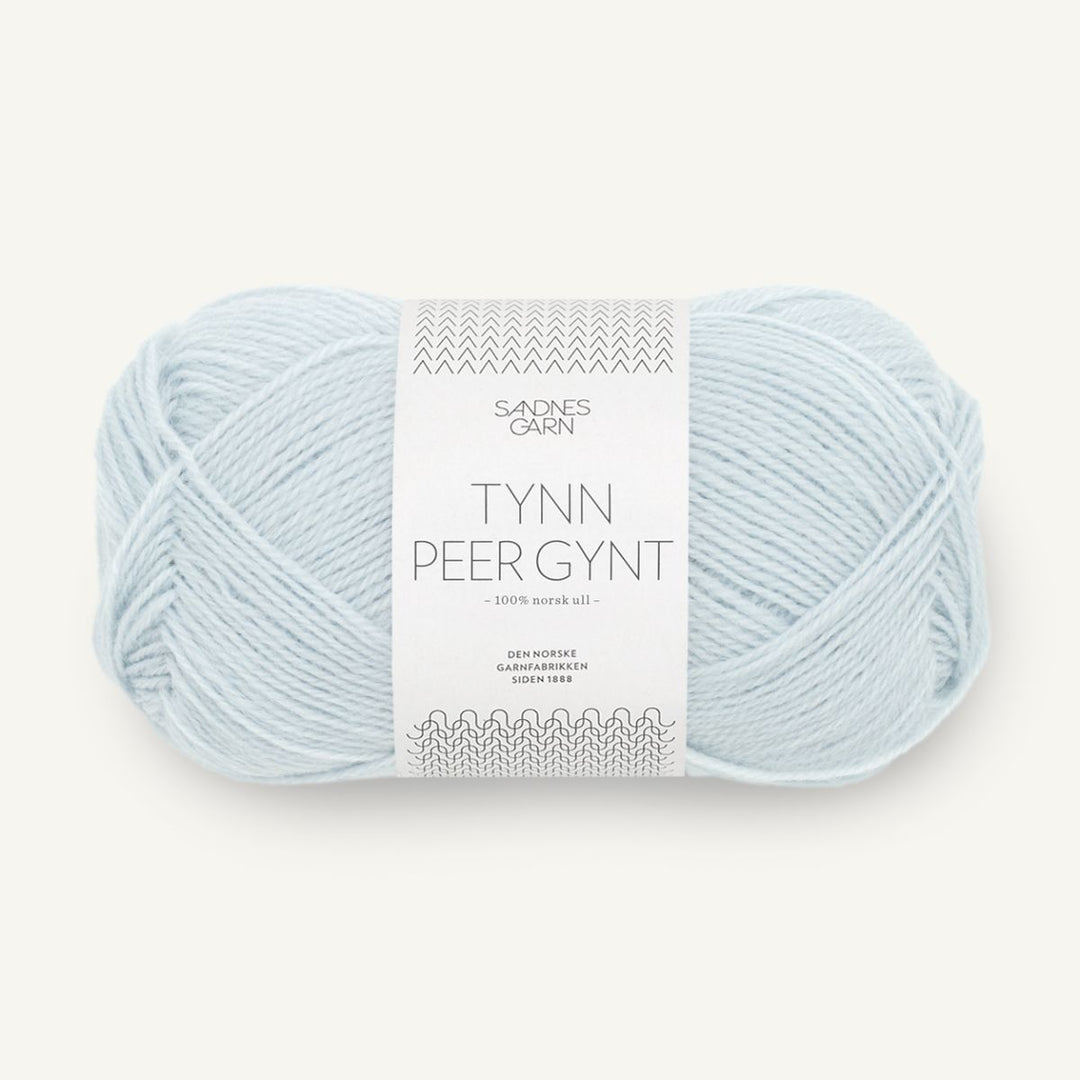 Tynd Peer Gynt garn fra Sandnes Garn Arctic Ice