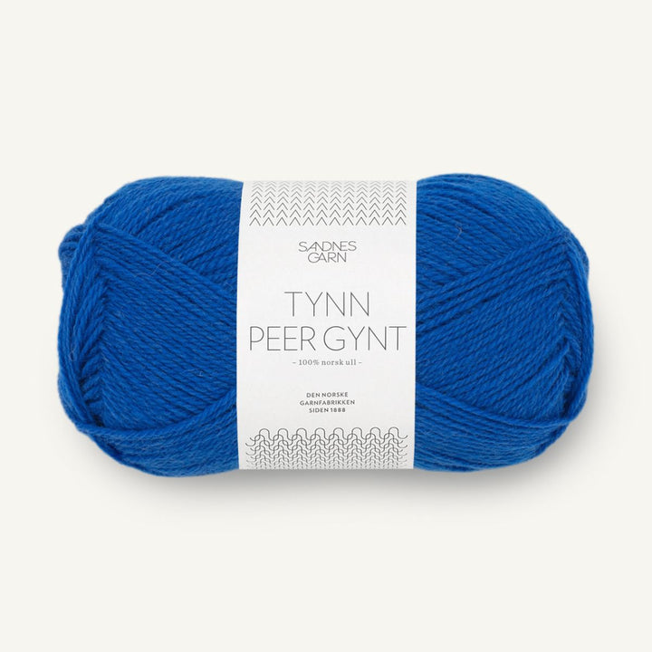 Tynd Peer Gynt garn fra Sandnes Garn Jolly blue