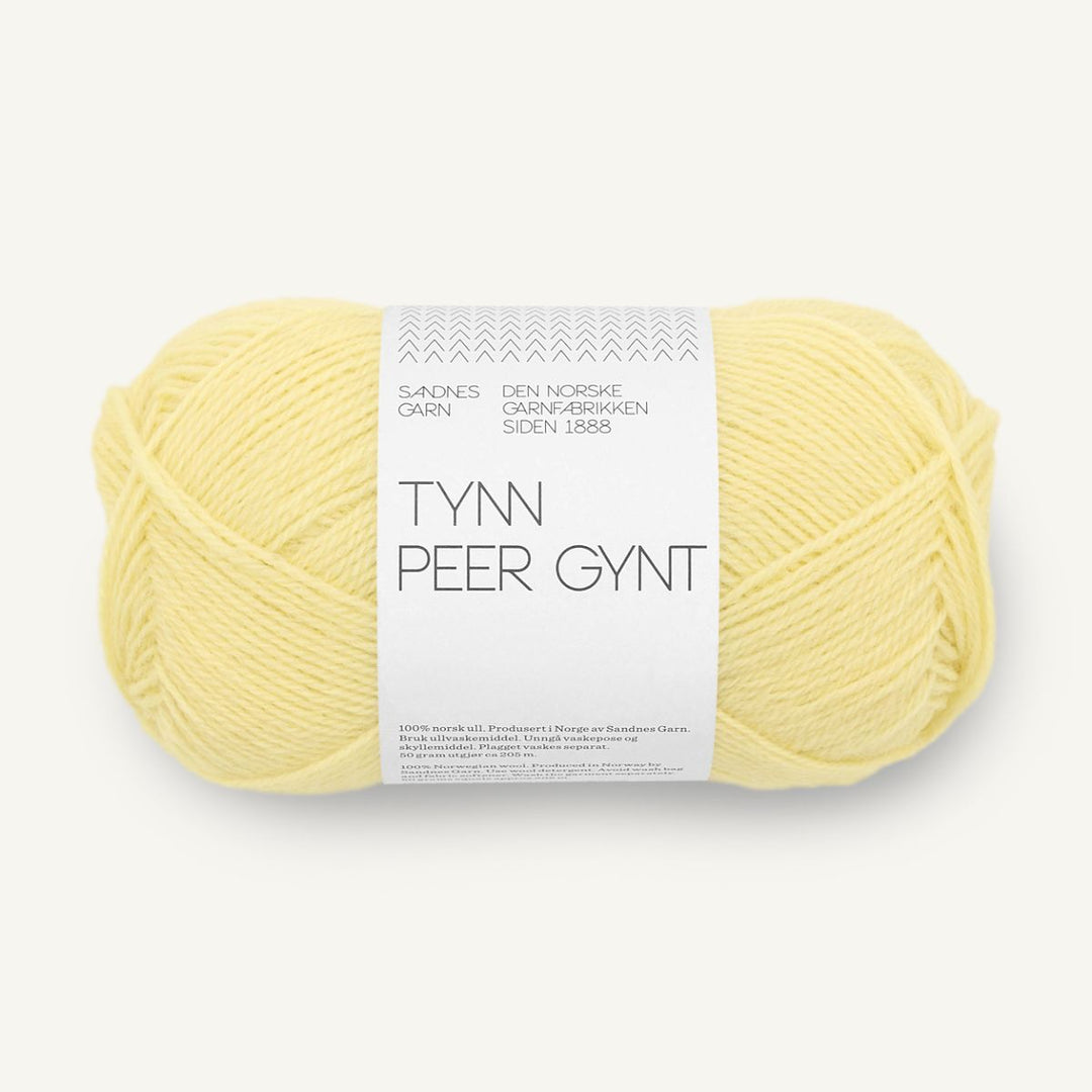 Tynd Peer Gynt garn fra Sandnes Garn Lemonade