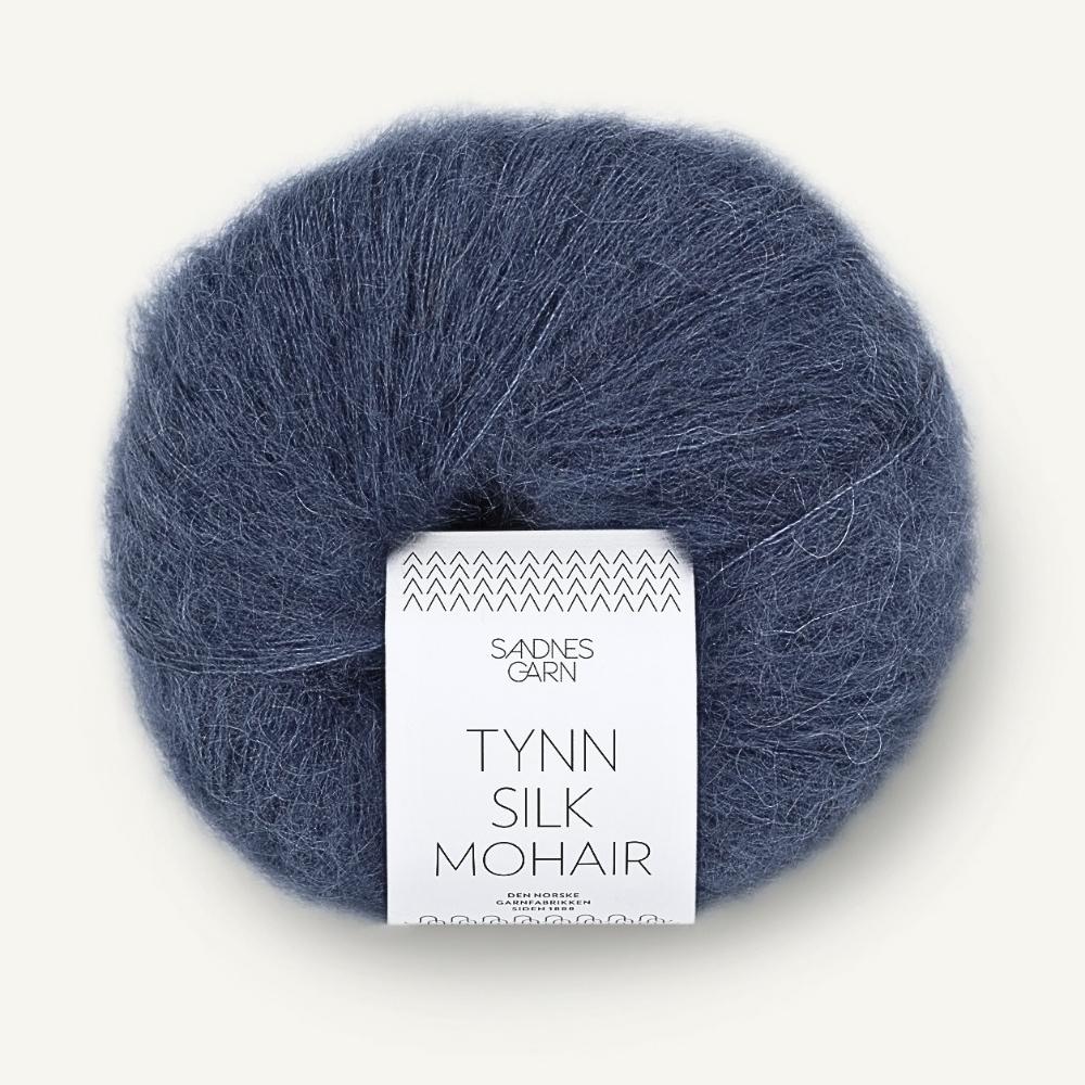 Tynd Silk Mohair garn fra Sandnes Garn Dyb blå