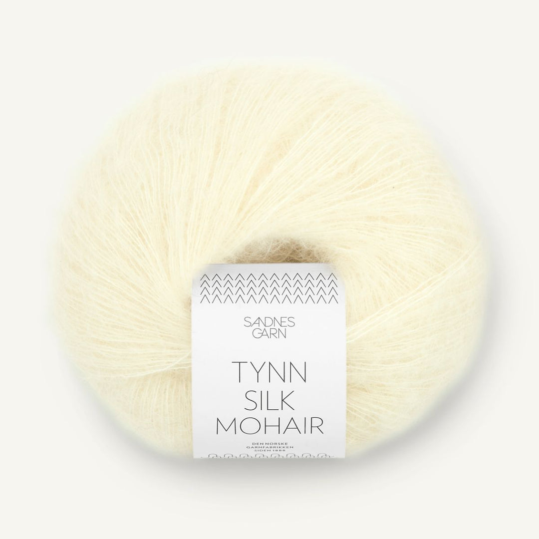 Tynd Silk Mohair garn fra Sandnes Garn Lemon Icing