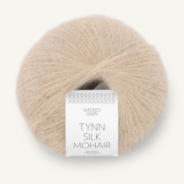 Tynd Silk Mohair garn fra Sandnes Garn Beigemeleret