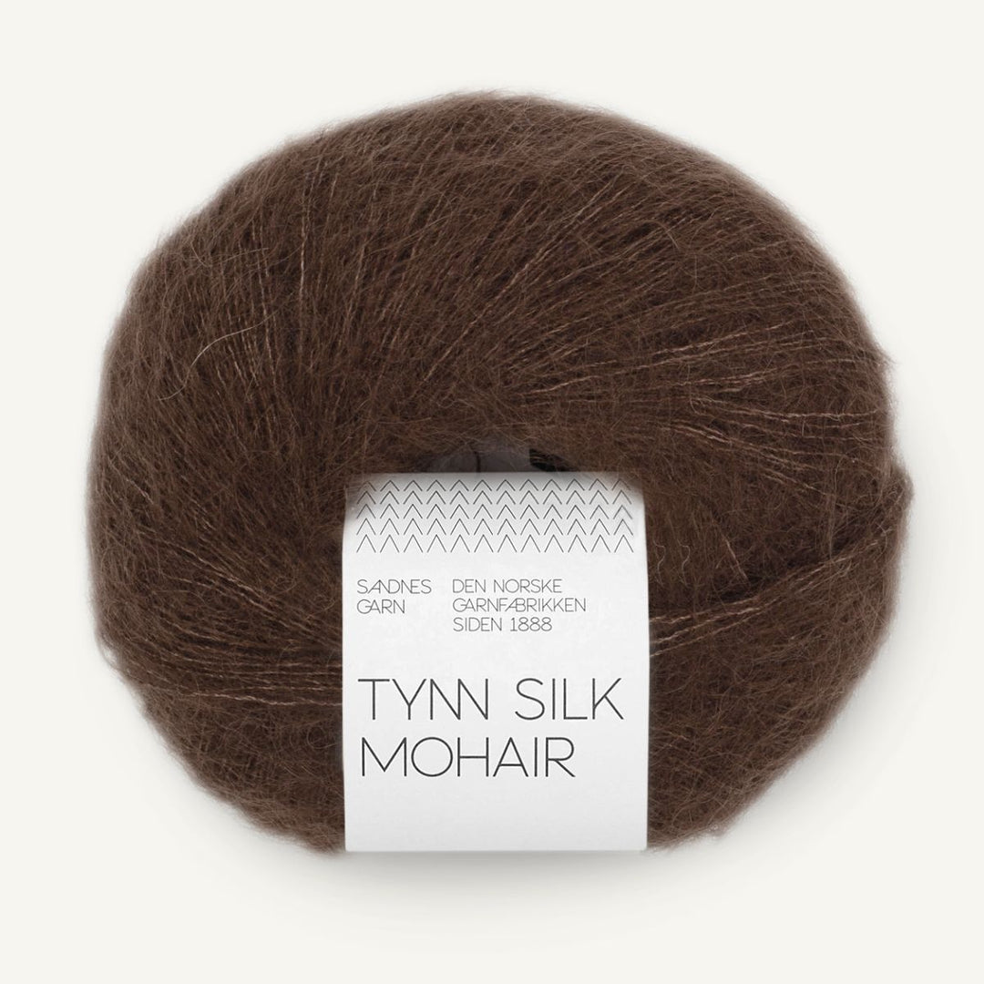 Tynd Silk Mohair garn fra Sandnes Garn Cacao nibs