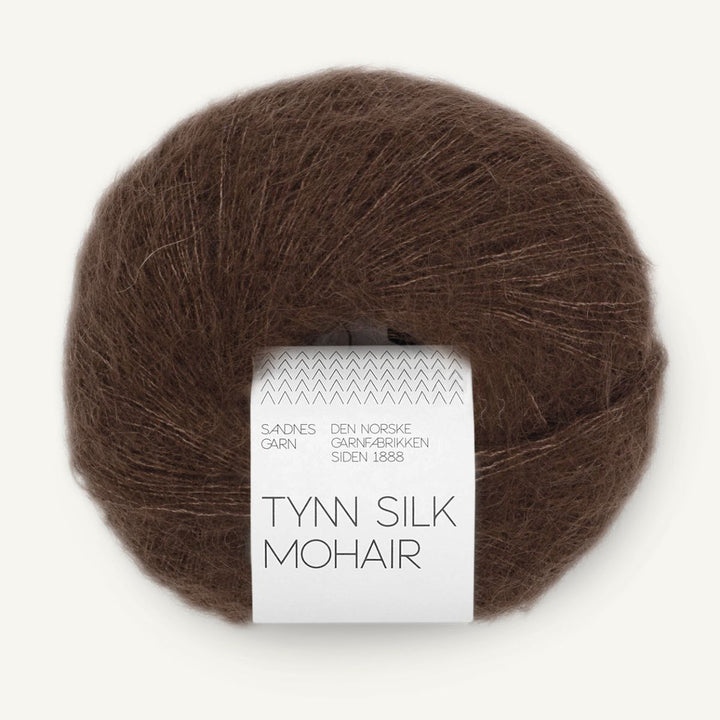 Tynd Silk Mohair garn fra Sandnes Garn Cacao nibs
