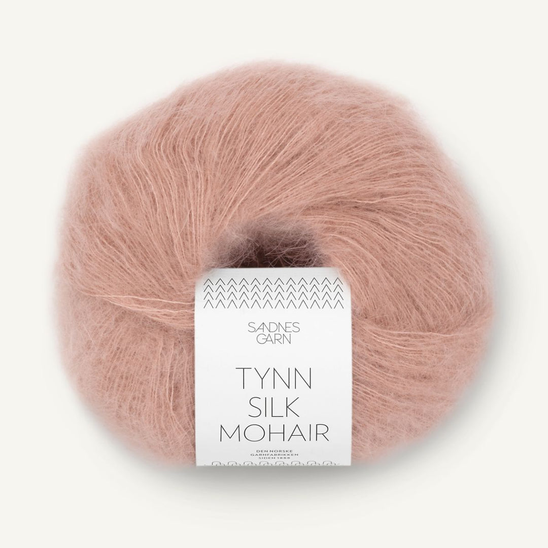 Tynd Silk Mohair garn fra Sandnes Garn Pudder rosa