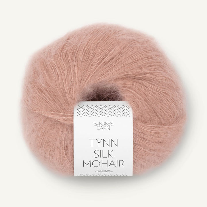 Tynd Silk Mohair garn fra Sandnes Garn Pudder rosa