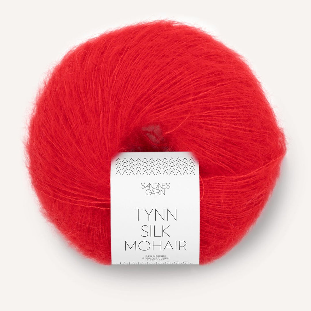 Tynd Silk Mohair garn fra Sandnes Garn Scarlet red