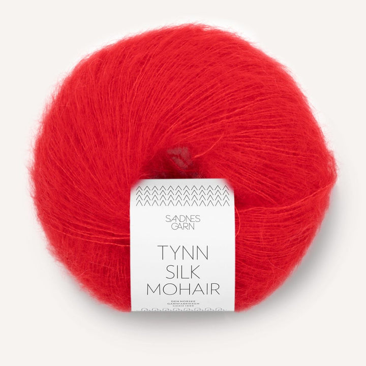 Tynd Silk Mohair garn fra Sandnes Garn Scarlet red