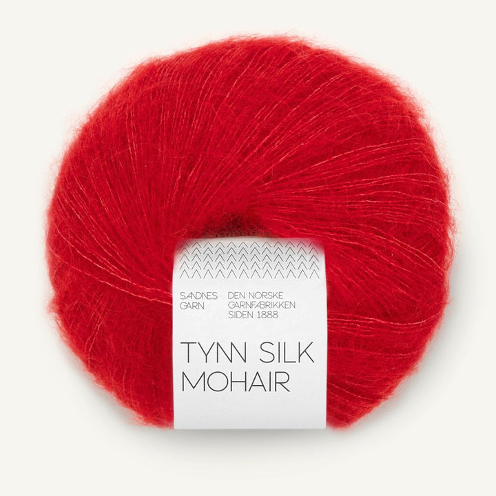 Tynd Silk Mohair garn fra Sandnes Garn True red