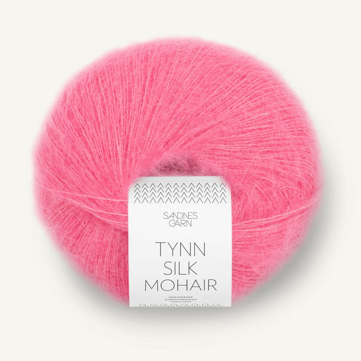 Tynd Silk Mohair garn fra Sandnes Garn Bubblegum pink