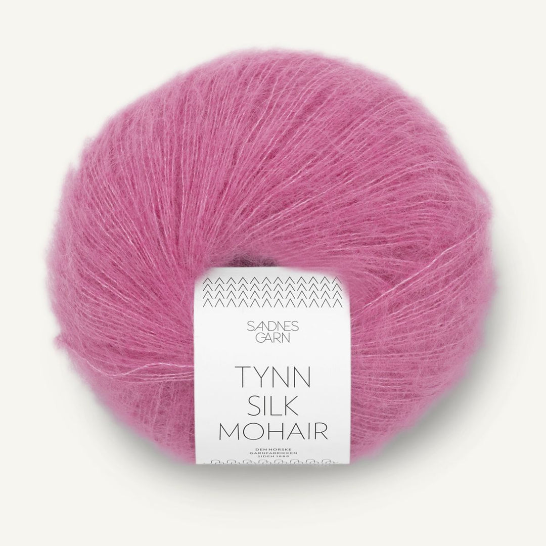 Tynd Silk Mohair garn fra Sandnes Garn Shocking pink