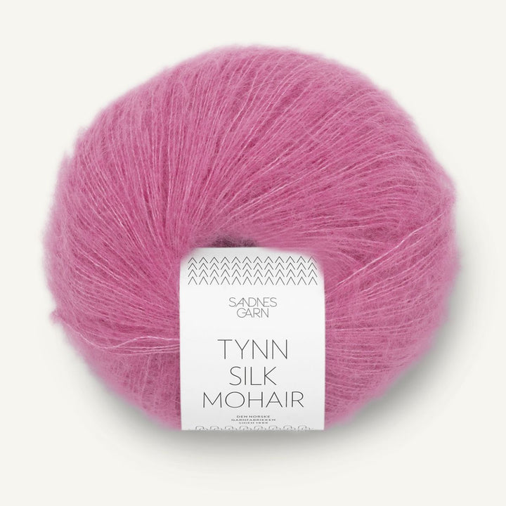 Tynd Silk Mohair garn fra Sandnes Garn Shocking pink