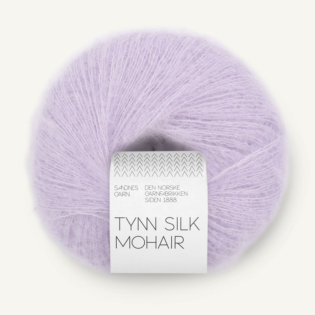 Tynd Silk Mohair garn fra Sandnes Garn Lavendel