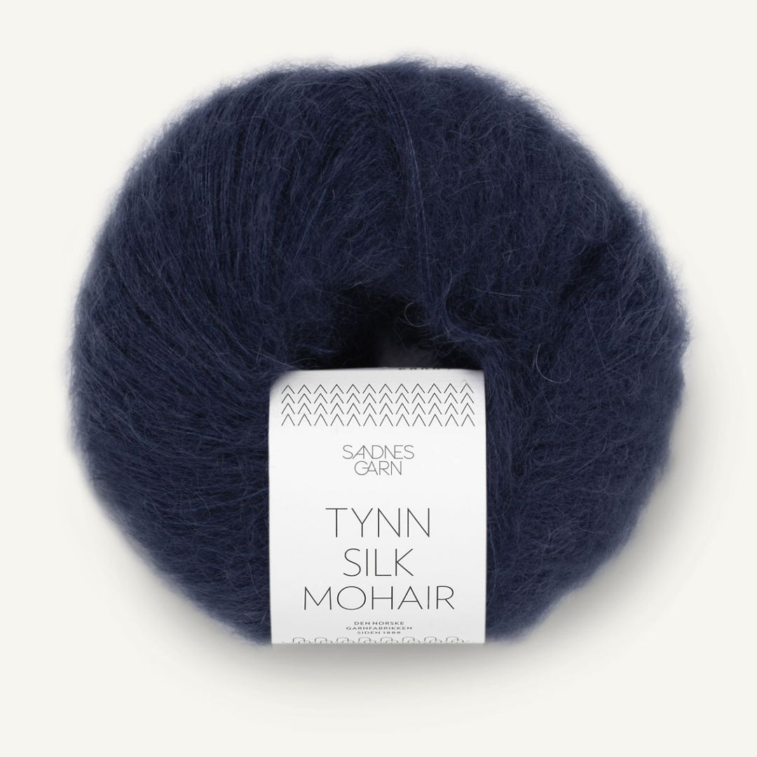 Tynd Silk Mohair garn fra Sandnes Garn Dyb marine
