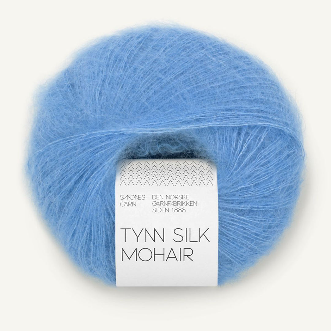 Tynd Silk Mohair garn fra Sandnes Garn Provence blue