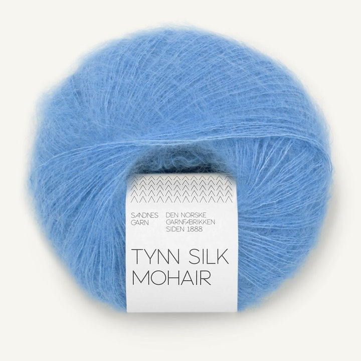 Tynd Silk Mohair garn fra Sandnes Garn Provence blue