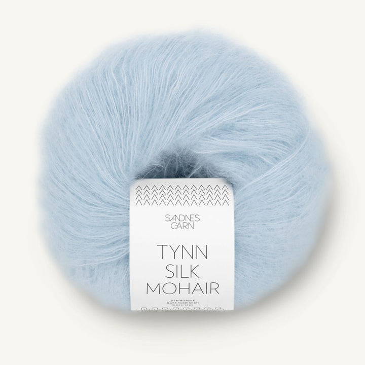 Tynd Silk Mohair garn fra Sandnes Garn Lys blå