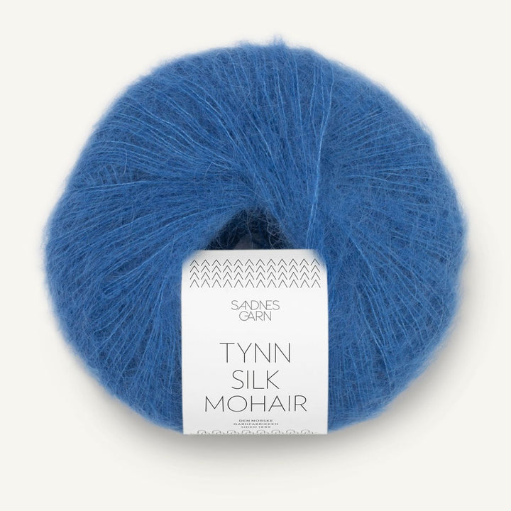 Tynd Silk Mohair garn fra Sandnes Garn Regatta blå