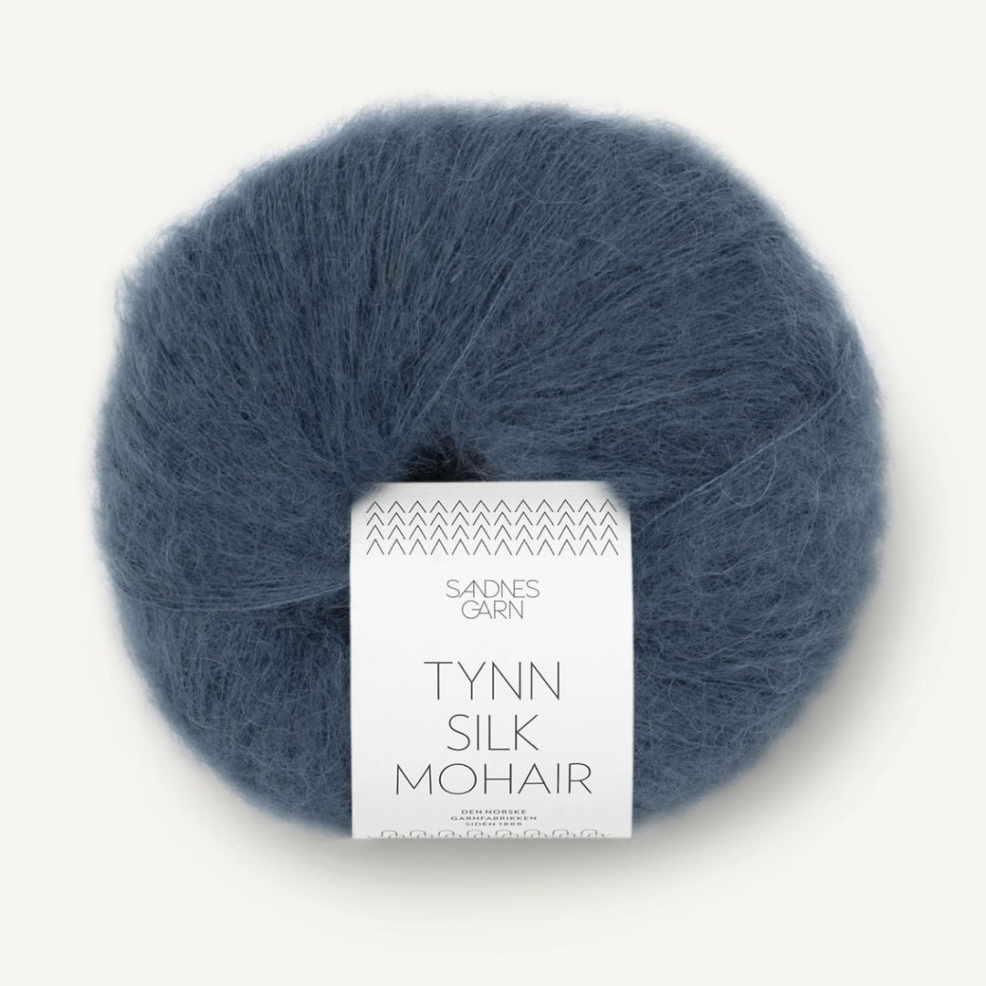 Tynd Silk Mohair garn fra Sandnes Garn Dyb blå