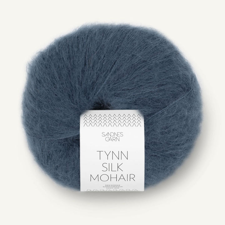 Tynd Silk Mohair garn fra Sandnes Garn Dyb blå