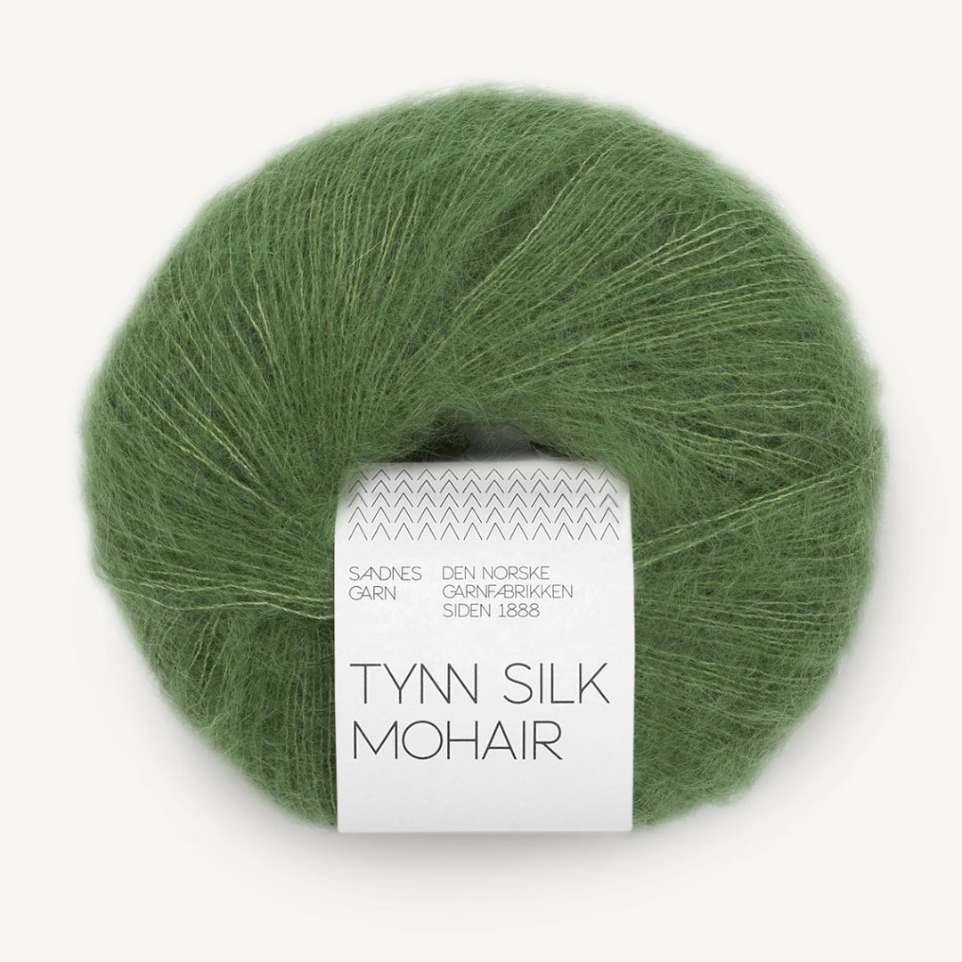 Tynd Silk Mohair garn fra Sandnes Garn Vineyard green