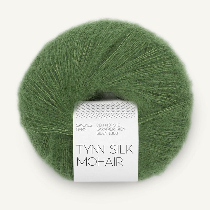 Tynd Silk Mohair garn fra Sandnes Garn Vineyard green