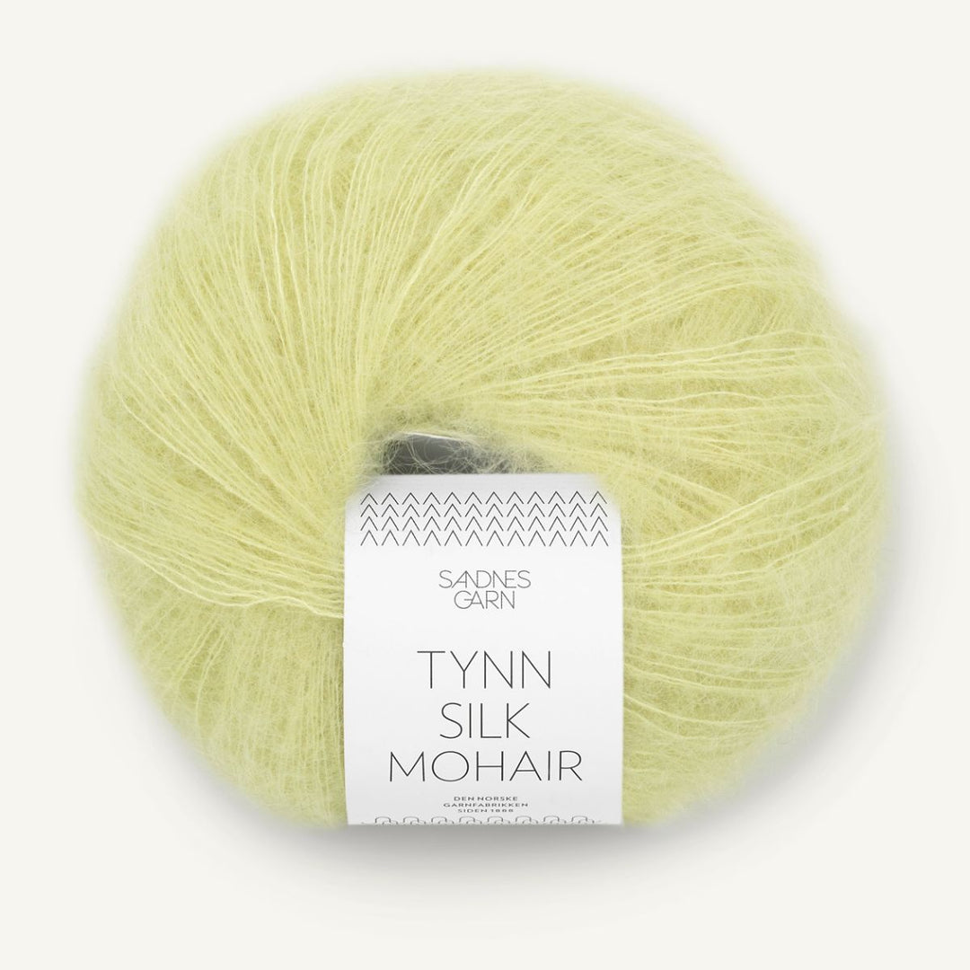 Tynd Silk Mohair garn fra Sandnes Garn Lime punch
