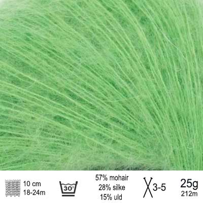 Tynd Silk Mohair garn fra Sandnes Garn Spring green