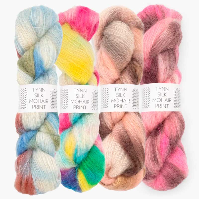 Tynd Silk Mohair Print Garn fra Sandnes Garn - KreStoffer