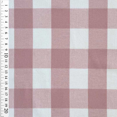 Tynd twill med store tern, lyserød - KreStoffer