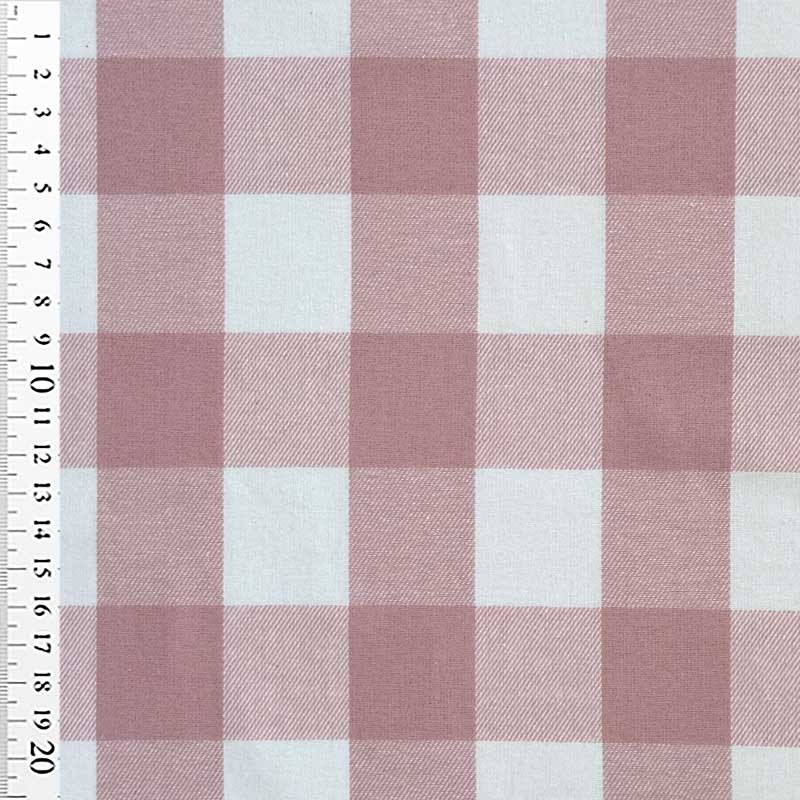 Tynd twill med store tern, lyserød - KreStoffer