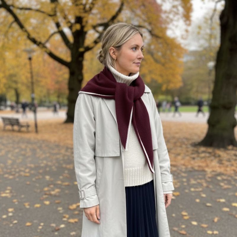 Strikkekit Uma Scarf fra PetiteKnit i Cashmere garn