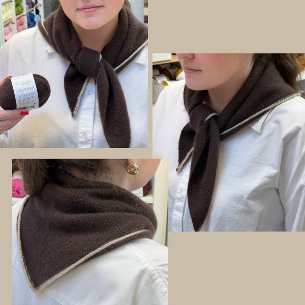 Strikkekit Uma Scarf fra PetiteKnit i Cashmere garn